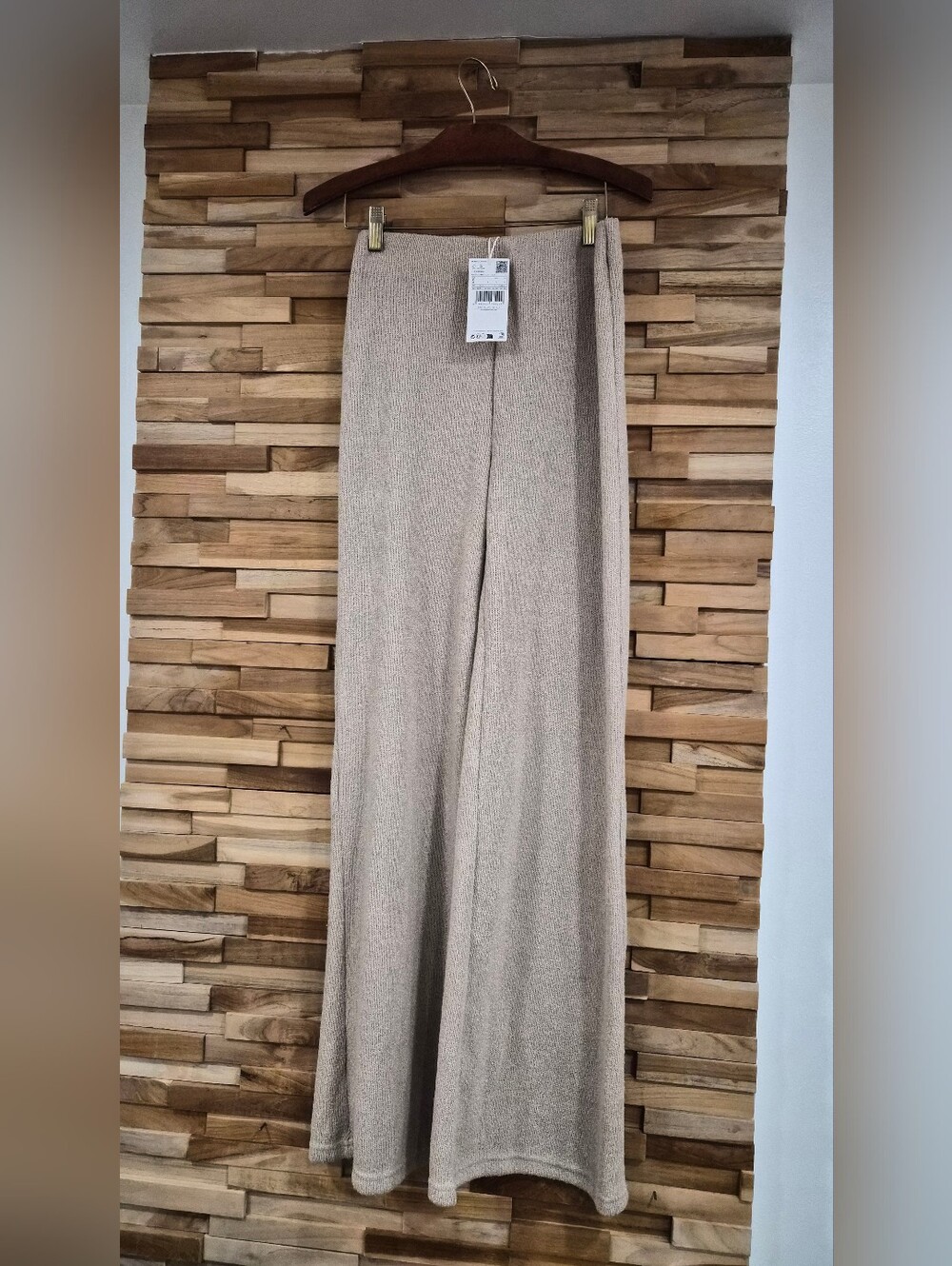 Mango knit Wide-Leg Pants - Size S - New With Tags